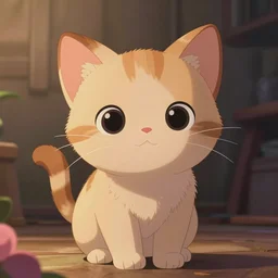 animated key shot of a cute kitten, studio ghibli, pixar and disney animation, sharp, rendered in unreal engine 5, anime key art by greg rutkowski, bloom, dramatic lighting