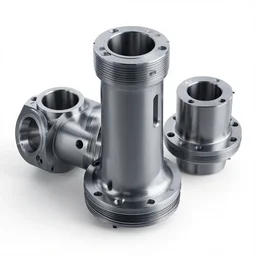autocad drawing of 3 d render motor flange, octane studio,