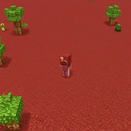 a red earth, minecraft style