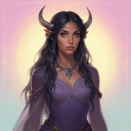 medium shot painted portrait, maya ali wind sorcerer, gloomhaven, matte painting concept art, art nouveau, backlit gradient background, fantastically pastel colour, aesthetic octane render, 8 k, by ilya kuvshinov and cushart krentz and gilleard james