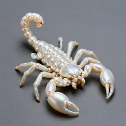 scorpion made of pearl