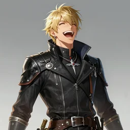 Vauthry in Final Fantasy XIV, laughing out loud, concept art by Stephen Bliss, artstation