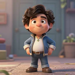 bob ross as a pixar disney character from up ( 2 0 0 9 ), unreal engine, octane render, 3 d render, photorealistic