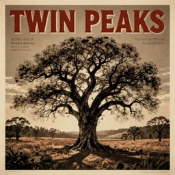twin peaks poster art, old retro pulp, by michael whelan, rossetti bouguereau, artgerm, nostalgic, old fashioned, of the physical embodiment of the concept of rot