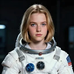 a portrait of a young teenage kaukasian sigourney weaver from the movie alien wearing a spacesuit by 司 机 and 黄 凤 年 啊, fenghua zhong, ruan jia. fine details, trending on artstation. nexon, tencent, netease, huaban,