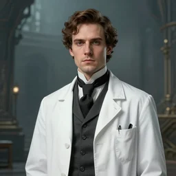 character concept art of a victorian doctor, key visual, realistic shaded perfect face, fine details, dystopian environment and background, by stanley artgerm lau, wlop, rossdraws, james jean, andrei riabovitchev, marc simonetti, and sakimichan, trending on artstation
