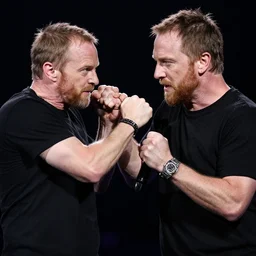 trent reznor about to punch fred durst