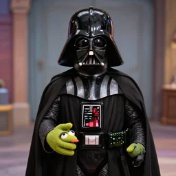 Darth Vader as a muppet in The Muppets