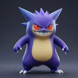 realistic gengar, unreal engine, octane render, raytracing
