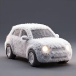 fluffy car concept art