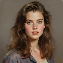 perfectly - portrait of a beautiful female romance netflix character, 8 0 s movie poster style, intricate, highly detailed, digital painting, loose brush strokes, realistic shaded lighting, artstation, concept art, smooth, sharp focus, illustration, realism, oil painting, unreal engine 5, 8 k, art by peter mohrbacher and sam spratt
