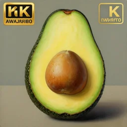 painting of an avocado by rene magritte, hd, 4 k, detailed, award winning