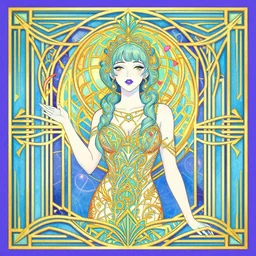 the psychedelic cover of uzumaki by amanda sage in art deco style