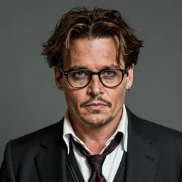 a finely detailed exaggerated caricature illustration of johnny depp, artstation, 4k
