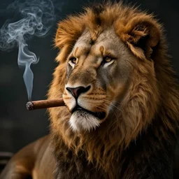 a lion smoking a cigar, dramatic lighting, cinematic, establishing shot, extremely high detail, photorealistic, cinematic lighting, high details, cinematic, 8k resolution, extremly detailed, photorealistic, digital painting, artstation, concept art, unreal engine