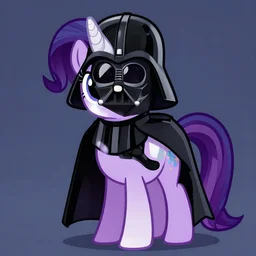 Darth Vader in the style of My Little Pony, digital art, cgsociety