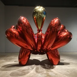 sculpture by jeff koons and junji ito