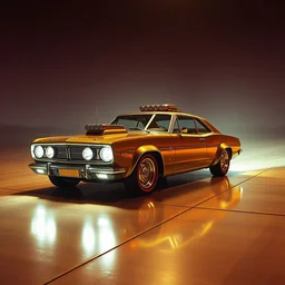 dieselpunk retro futuristic rendition of 1 9 7 0 auotmotive magazine cover datsun 5 1 0.