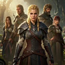 highly detailed portrait of katie mcgrath in skyrim, stephen bliss, unreal engine, fantasy art by greg rutkowski, loish, rhads, ferdinand knab, makoto shinkai and lois van baarle, ilya kuvshinov, rossdraws, tom bagshaw, global illumination, radiant light, detailed and intricate environment