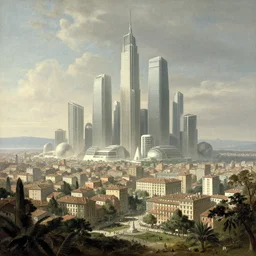 a futuristic city scape by bellotto bernardo
