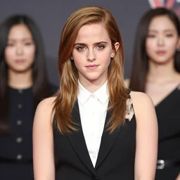 portrait photo of president emma watson, korean kpop star in blackpink, photo by pete souza