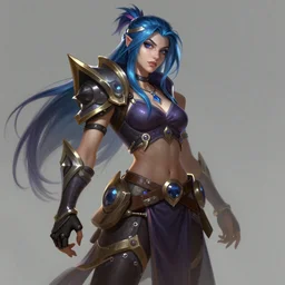 New concept art for Katarina from League of legends, fantasy in the style of waya steurbaut