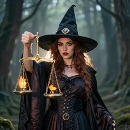 Portrait of a Good Witch, justice, light