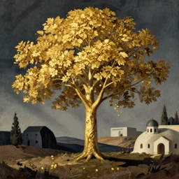 the golden tree by René Magritte