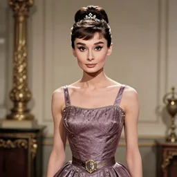 audrey hepburn as a dnd character fantasy art.