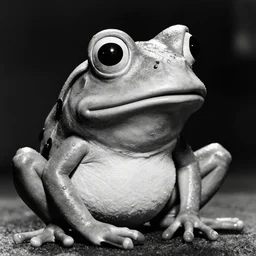 portrait of Pepe the frog by Cecil Beaton , glamorous Hollywood style lighting, black and white, photorealistic