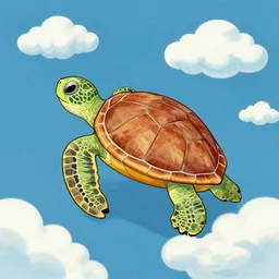 “turtle clouds, in the style of James Jean”