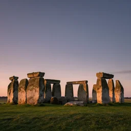 stonehenge lintels levitating at dusk