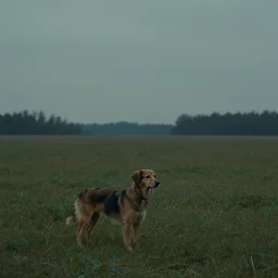 the lonely dog, film still from the movie directed by david cronenberg