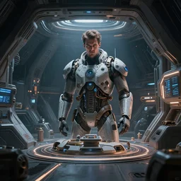 the stunning futuristic art of vincent di fate, inside a space station, highly detailed, excellent composition, cinematic concept art, dramatic lighting, trending on artstation