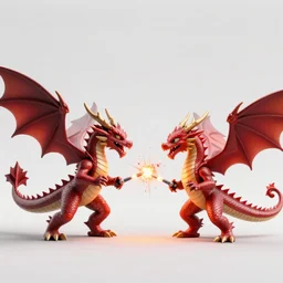 f - 2 2 and a fire dragon fight against each other, exploding missiles, hyper realistic