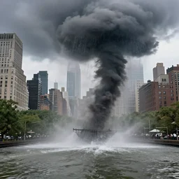an tornado of water attack new york