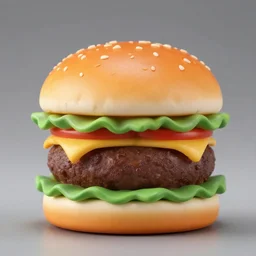 hamburger, nendoroid, figurine, detailed product photo