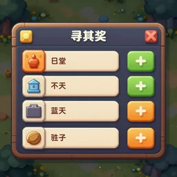 stylized game ui, detailed, high quality