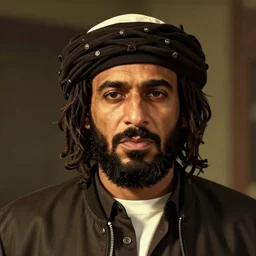 Osama Bin Laden as a GTA V character, detailed.