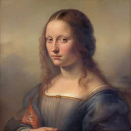 portrait of woman, colored fog, sketch marks, hazy, vibrant colors, backlit, emotional, renaissance style