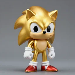 a golden sonic the hedgehog pop figure, product image,