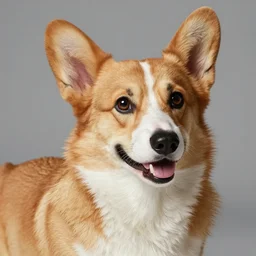 high - quality award winning photo by peter lindbergh of a beautiful corgi, detailed, fashion photography, beautiful, elegant