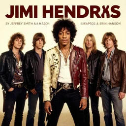 jimi hendrix by jeffrey smith and erin hanson, chad knight, mandy jurgens, hannah yata and kay sage, donato giancola