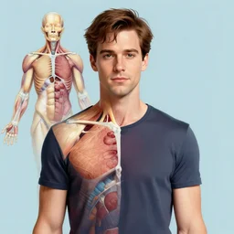 Patrick Bateman, accurate anatomy, highly detailed, digital art, centered, portrait, colored vibrantly