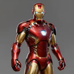Digital painting of Donald Trump as Iron Man, from The Avengers (2012)