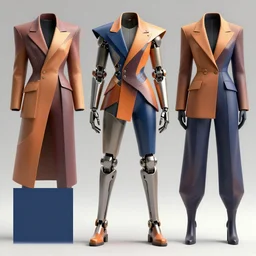 giorgio morandi color scheme. a high set geometric tailoring clothes, exquisite fabric and brilliant luster. matte painting. leg mechanical exoskeleton!! full body!! hi - tech suit. science fiction style. 3 d concept art. marvelous designer clothing. octane render. hyper detailed, character concept, intricate, elegan, smooth, sharp focus
