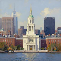 city of boston, painted by goya, digital painting, 4 k