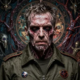 igor ivanovich strelkov became an aggressive lovecraftian degenerate abomination, photo - realistic, color image, 2 k, highly detailed, bodyhorror, occult art