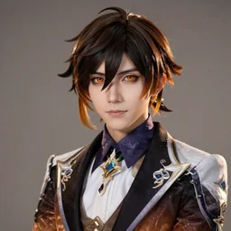 zhongli from genshin impact, portrait, highly detailed, by greg staples, soft lighting, intricate