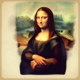 monalisa, cartoon, rpg character, humblewood art style, concept art, fantasy